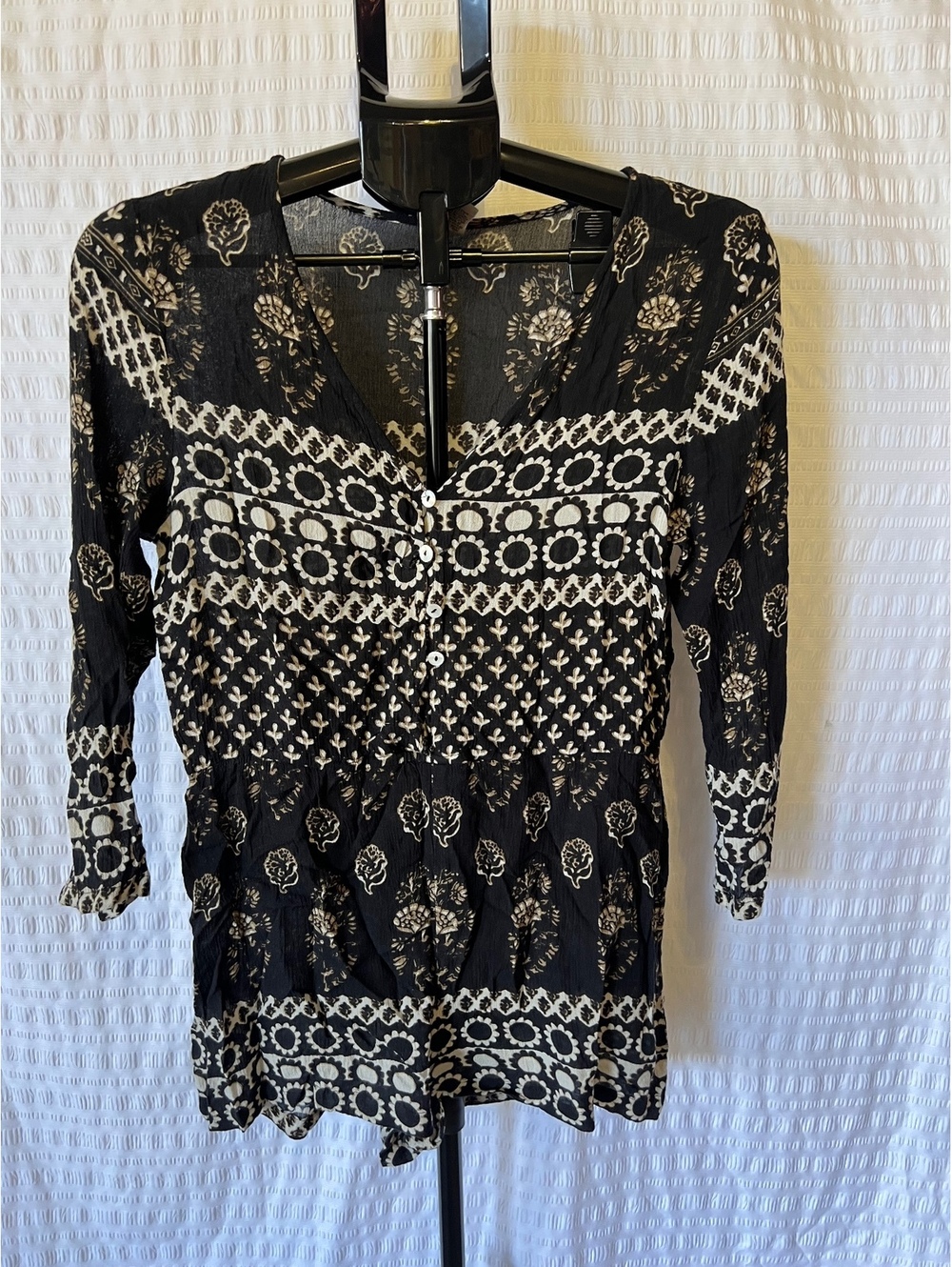 RAGA Boho Floral Printed Long Sleeve Romper Size Small